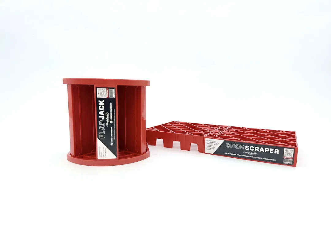 WSFJS – WEIGH SAFE Trailer Stabilizer Jack Block, 8 Inch Height Assembled/ 2 Inches Collapsed 6000 Pound Capacity Red...